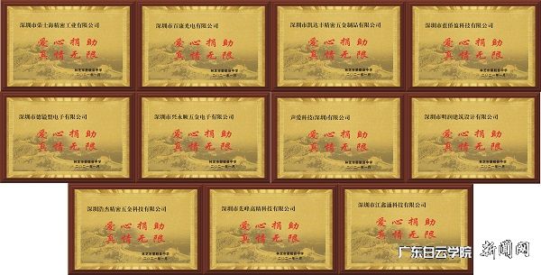 2020年助学墨脱县中学贫困学生,学校自发给广东爱心企业牌匾.jpg